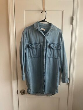 Universal Thread Light Blue Denim Mini Dress, Sz Small